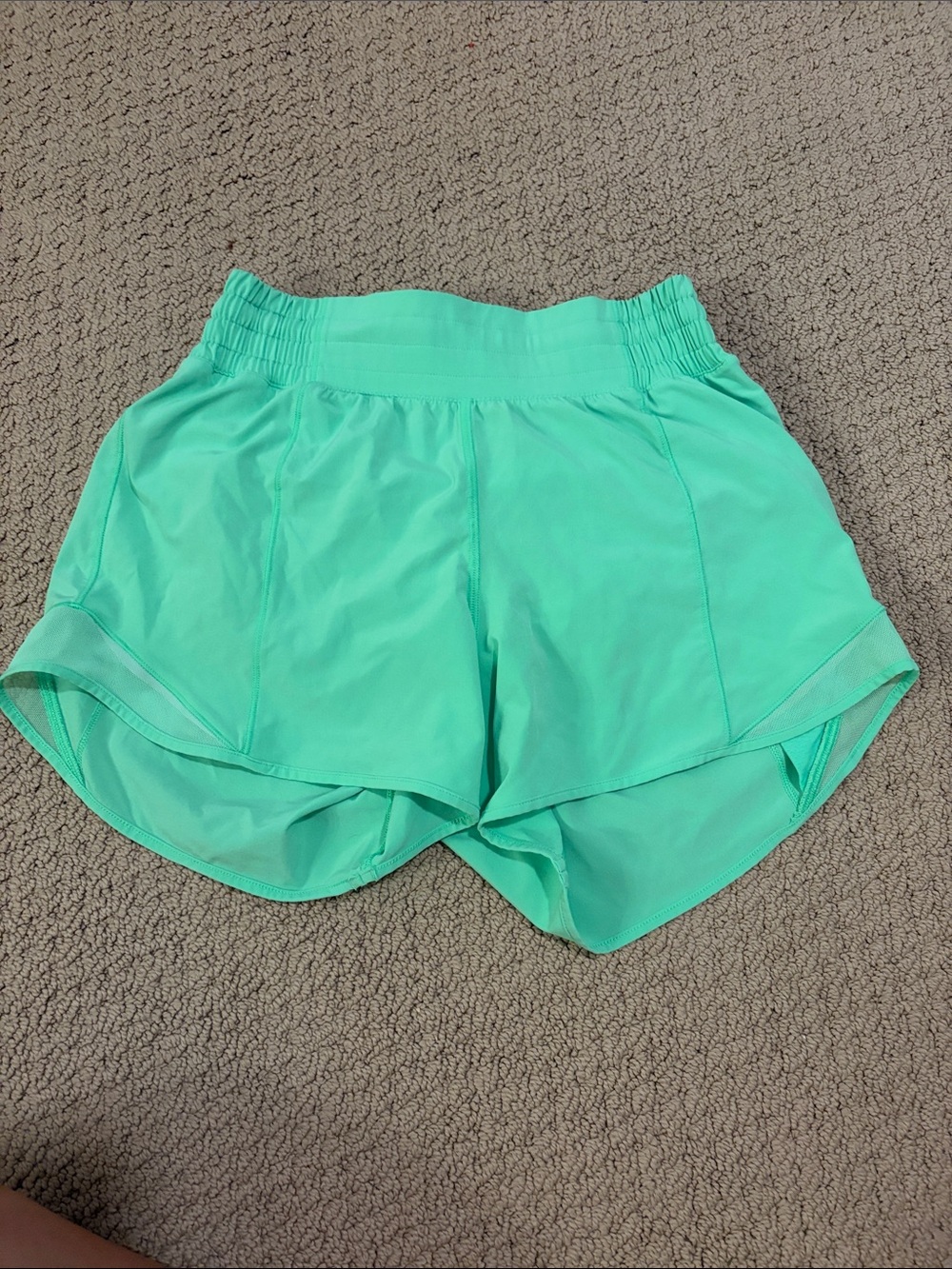 lululemon athletica Mint Green Running Shorts
